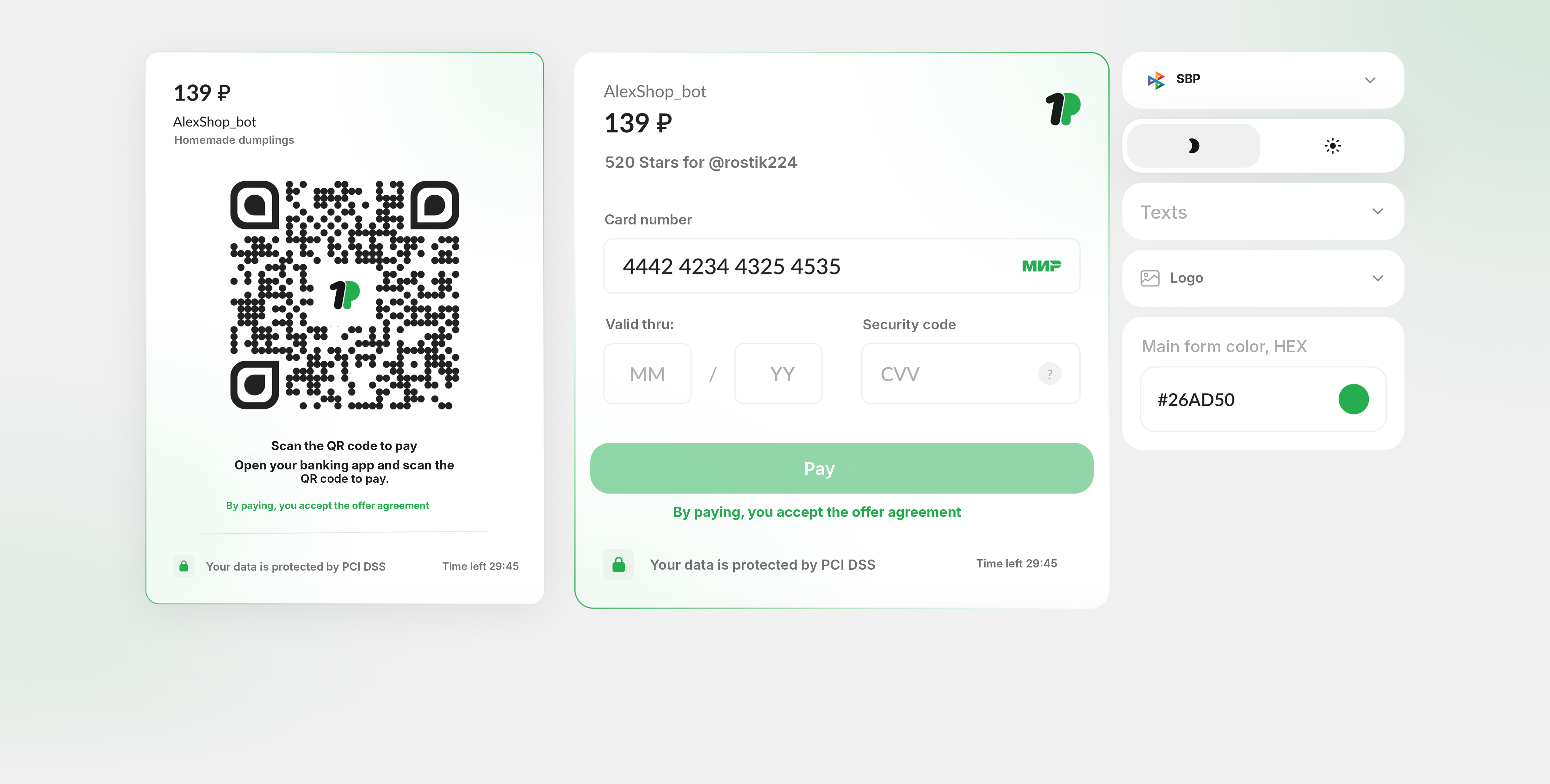 1Payment transaction history and analytics screen
